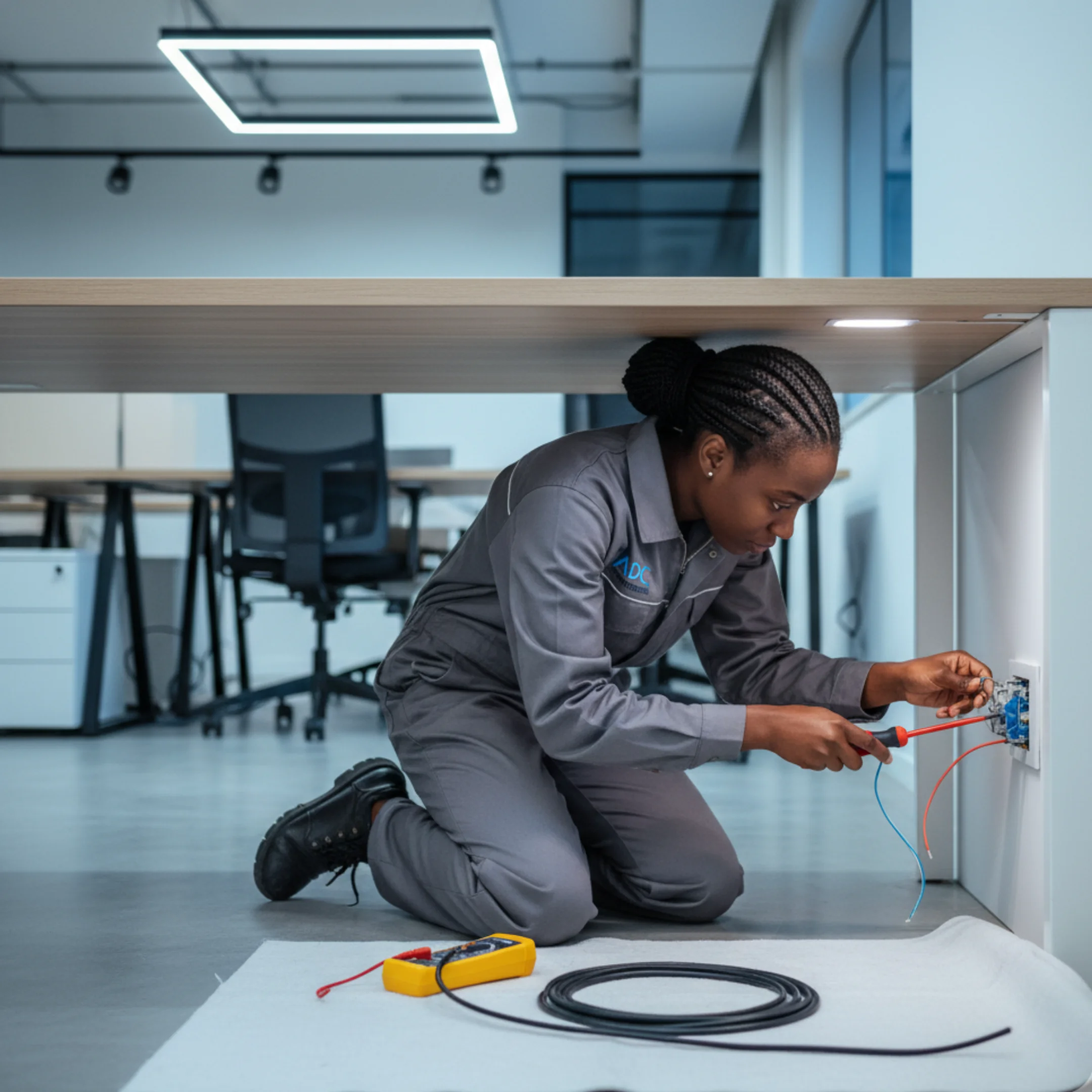 - ADC Entreprise, électricien à Paris 2e, installation de prises, luminaires et systèmes domotiques connectés