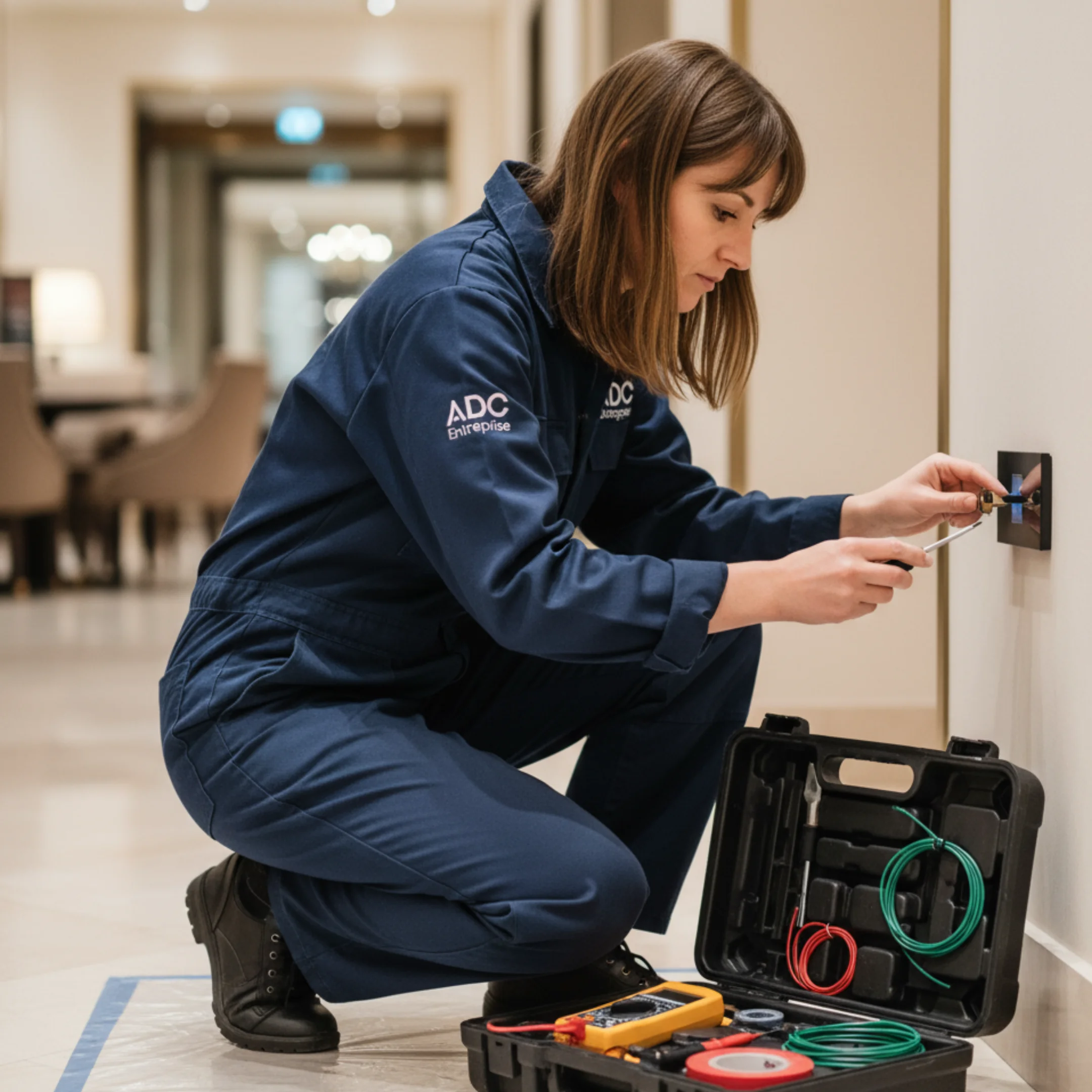 - ADC Entreprise, expert en électricité à Paris 8e, pose de systèmes d’éclairage et solutions basse consommation