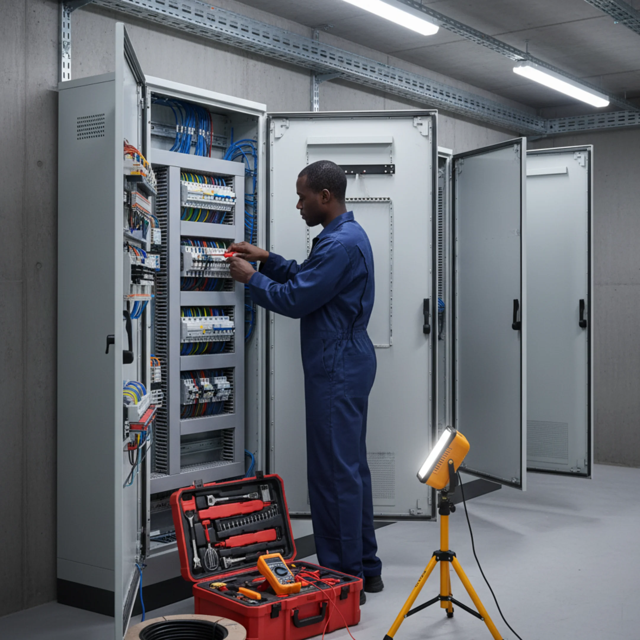 Poissy – ADC Entreprise, électricien à Poissy, installation de luminaires, prises électriques et automatisations connectées