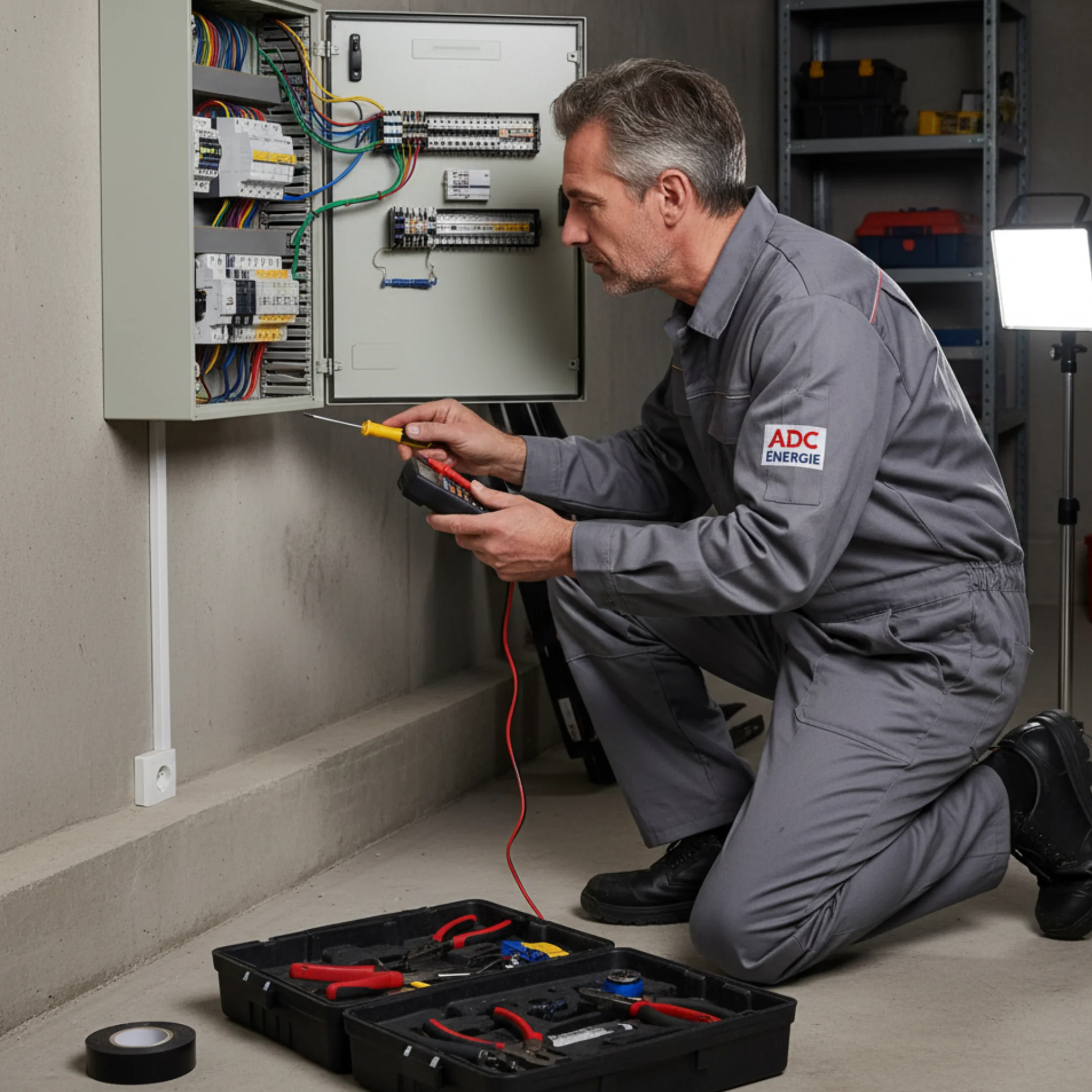 - ADC Entreprise, expert en électricité à Coubron, installation, rénovation et maintenance des réseaux électriques résidentiels