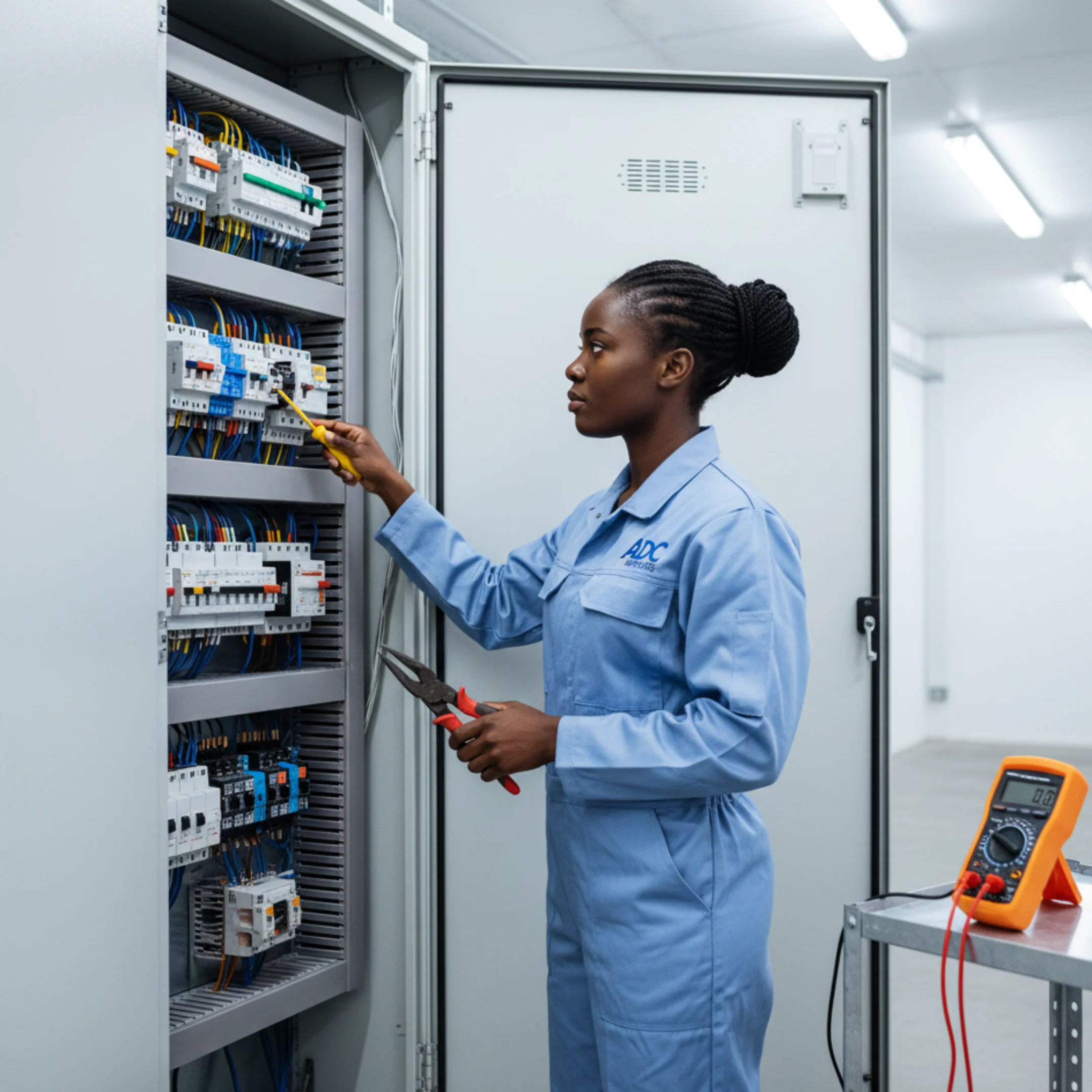 - ADC Entreprise, expert en électricité à Noiseau, installation intérieure, réparation et mise aux normes électriques