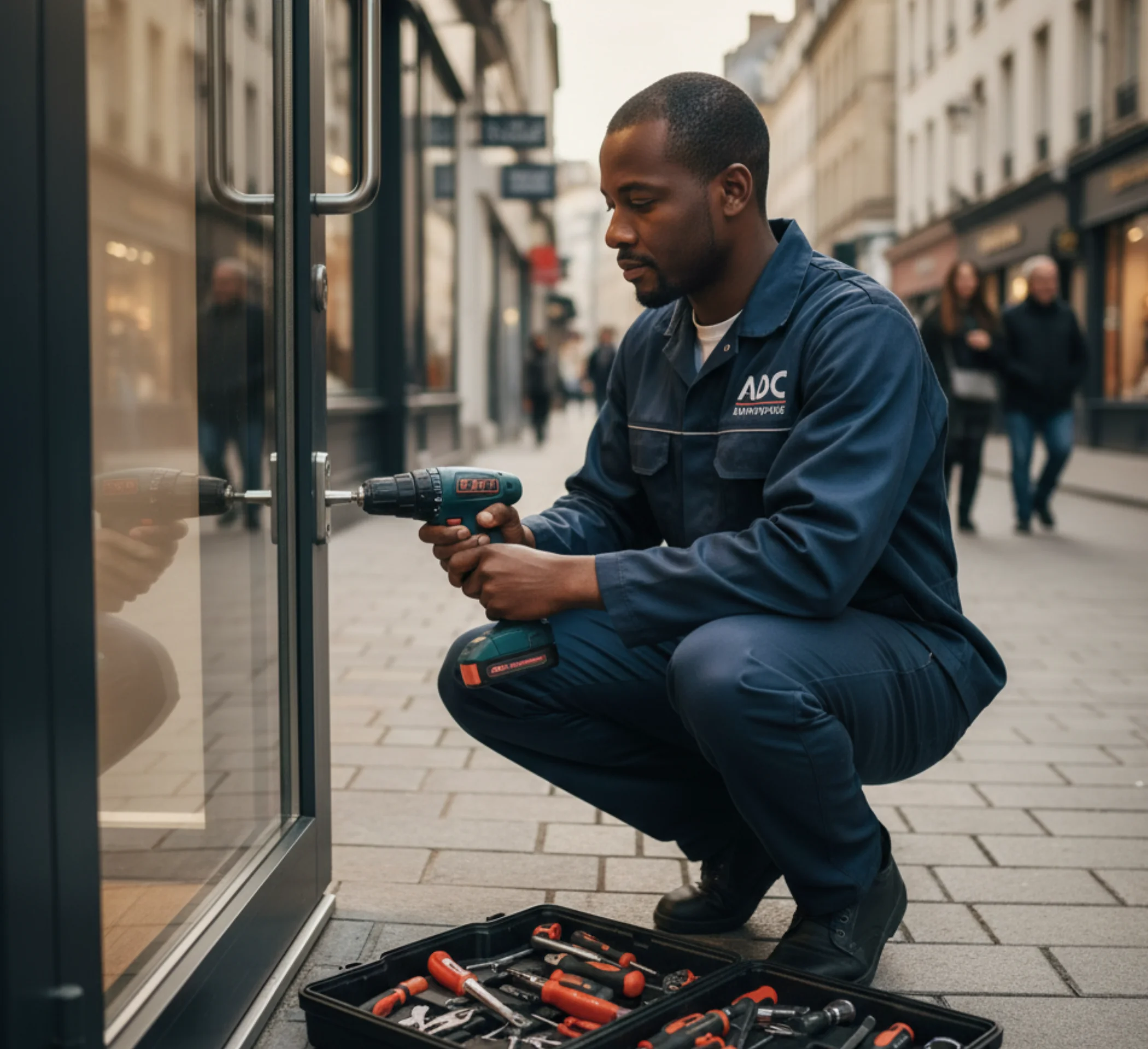 ADC Entreprise, serrurier à Carrières-sous-Poissy, ouverture de portes claquées, installation de verrous et serrures sécurisées