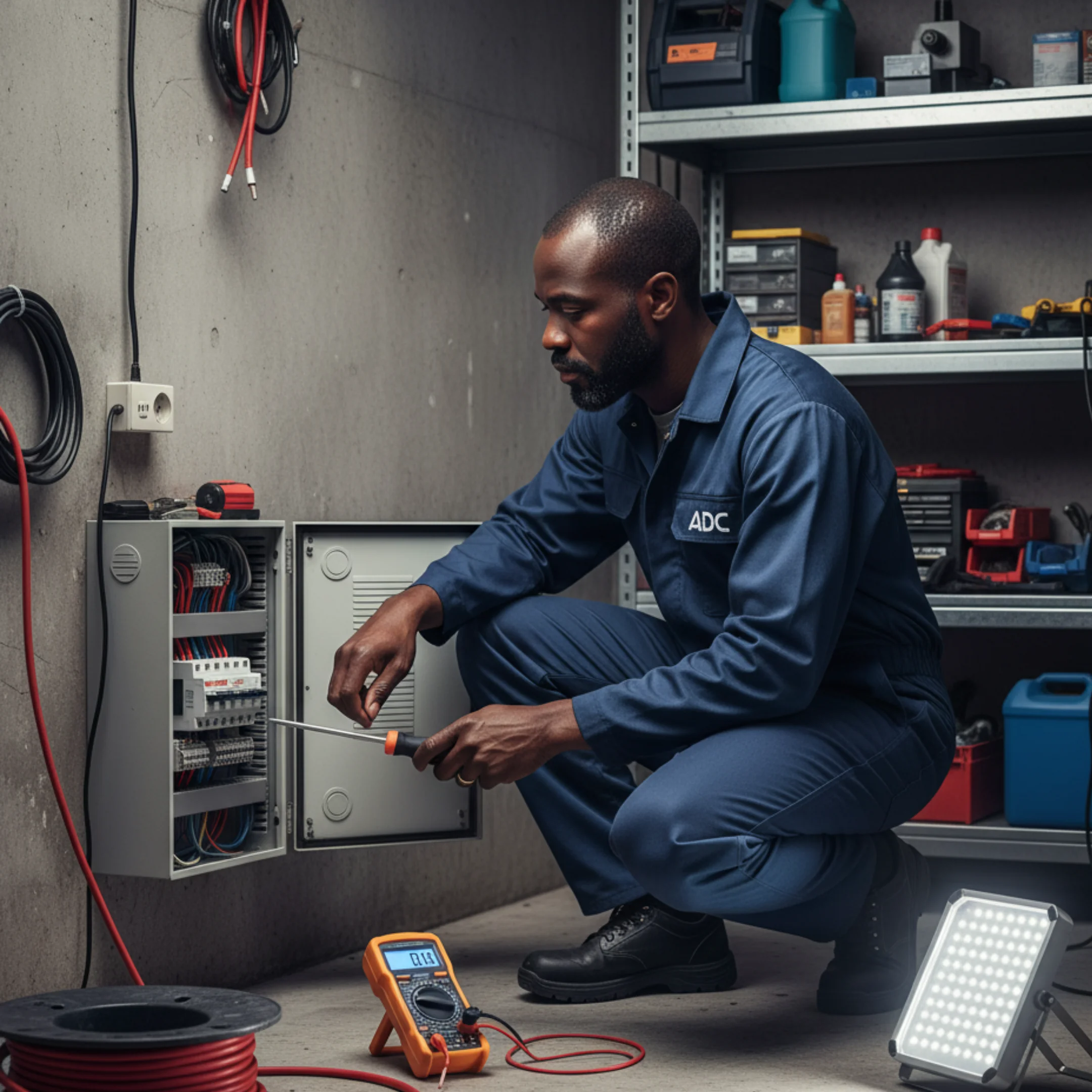 - ADC Entreprise, expert en électricité à Bondoufle, installation et réparation de circuits électriques pour habitations et bureaux